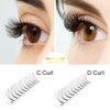 Premade Fans Eyelash Extensions 7D-D-0.07-9 Short Stem .07 .10 Premade Volume Eyelash Extensions 3D 5D 7D Volume Lash Extensions 9 to 20 mm Pre made Lash Fans C D Curl (7D-D-0.07,9mm)