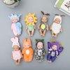ONEST 8 Sets 4 Inch Dolls Cute Baby Dolls Mini Dolls with Clothes Mini Sleeping Dolls with Doll Accessories