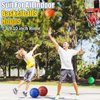 7 INCH Mini Basketball for Indoor Over Door Basketball Hoops, Soft 7" Rubber Small Basketball for Toddler Yard Beach Outdoor, PVC Pool Balls Sport Game for Adults & Kids Red (5 PCS with Pump)