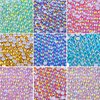 3000 Pieces SS12 3mm Flatback AB Rhinestones Clear Glass Round Gems Crystals for Nail Art DIY Crafts Clothes Shoes Bags （Gold）