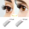 Premade Volume Eyelash Extensions 6D-D-0.07-11 Short Stem Premade Fans Eyelash Extensions 9 to 20 mm Volume Lash Extensions .07 .10 Pre made Lash Fans C D Curl (6D-D-0.07,11mm)