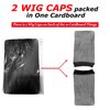 20PCS HD Wig Cap for Lace Front Wig, Stocking Stretchy Wig Caps for Women Men, Stretchy Nylon Stocking Wig Caps Wig Bald Cap for Wigs, Transparent Wig Cap Thin Wig Cap with Elastic Band(HD Black)