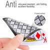 Teskyer 2 Decks of Waterproof Plastic Playing Cards with Different Back Patterns, Regular Print Poker Cards with Matte Finished Surface