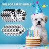Potchen 80 Pcs Dog Birthday Party Supplies Dog Paw Party Tableware Supplies 40 Disposable Plates and 40 Napkins for Puppy Doggy Party Decoration, 7 Inch