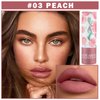 QIUFSSE Matte Nude Lipstick, Nude Paper Tube Lipsticks Lip Stick Long Lasting Velvety Matte Lipstick,Non Stick Cup Nude Lip Gloss Lipstick for Women Girls Daily Lip Makeup (#03 Pink)