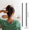 22 Pack Chopsticks for Hair Bun Chinese Hair Sticks, Black Wood Hair Sticks Chopsticks, Pencil Long Hairpins Hair Clips for Hairstyles Decorative Accessories for Women Girls