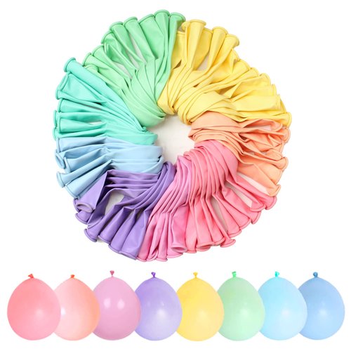 100 Pcs latex balloons have 8 colors,10 Inch multicolor celebrate party balloons,for wedding,birthday,party,baby shower,arch decoration etc.