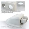 Haoguo ABS Solar Double Cable Entry Gland for All Cable Types 2mm² to 6mm² for Solar Project on RV Camper Van Travel Trailer Boat Cabin-White