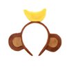 3 Pack Monkey Headband with Banana Crown, Animal Ears Hairband for Costume Accessories