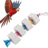1Pc White Bird Beak Grinding Stone Bird Chewing Toys Bird Beak Grinding Stone Pet Supplies for Parrots Hamsters and Other Small Animals Small in Size and Light in Weight