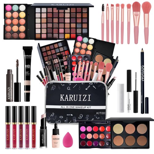 KARUIZI Makeup Kit for Girls,Makeup Sets For Women Full KitTravel Makeup Kit,Girl Makeup Kit for Girls,Kids, Girls Makeup Kit, Makeup Sets for Beginners, Teens, Women, 8-12 Years (KIT003)