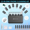 iPhone Cleaning Kit for Charging Port Cleaner, Multi-Tool iPhone Cleaner Repair Lightning Cables, Phone Cleaning Kit for iPhone, iPad, Connectors, Speakers, Airpod Cleaner Kit with a Storage Case