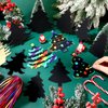 Motipuns 80 Pcs Christmas Tree Scratch Cards Christmas Party Supplies Rainbow Christmas Tree Ornament Crafts Paper for Winter Xmas Home Classroom DIY Activities