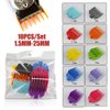 10PCS Guide Combs for Most Hair Clippers,Universal Hair Clipper Limit Comb Guide Attachment Replacement With Clip,Hair Clipper Guide Comb,A