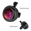 MZELQ Bicycle Bell Cute Clear Sound Adjustable Size Aluminum Bike Accessories Bell Ring for Girls Women Kids Adults, Black(Glitter Pattern)