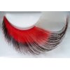 Elegant Lashes W580"Red Devil" Premium Red and Black Jumbo Color Drag False Eyelashes Halloween Dance Rave Costume
