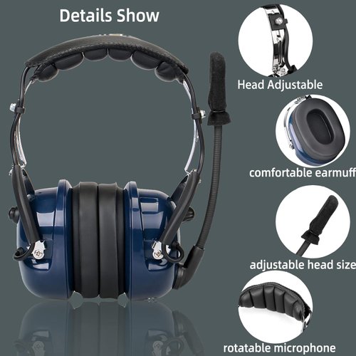 Retevis Walkie Talkie Noise Reduction Headset,Volume Adjustable,Hands Free,for RT22 RT21 H-777 RT68 RB85,Compatible with Baofeng UV-5R Kenwood Rugged Radios,Two Way Radio Headset with Mic(1 Pack)