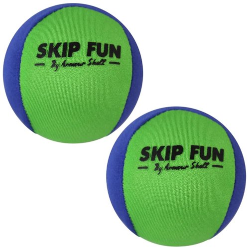 Water Balls Bounce On Water - Pool Ball & Beach Toys for Kids & Adults. Extreme Skipping Fun Games Everyone Will Love. Skip While Swimming and Keep Toddlers / Older Kids Having a Blast (Green, 2 Pack)