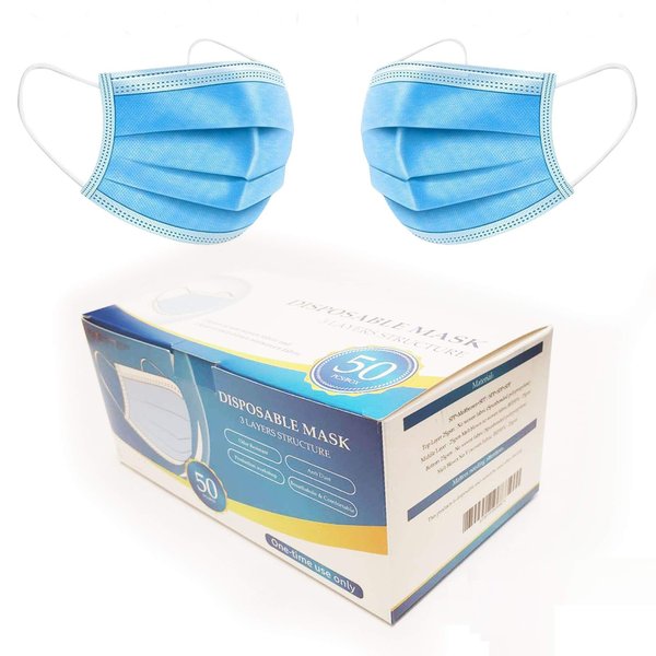 FINESTEP Branded Earloop Disposal Face Masks | 3-Ply (50 Pieces)