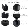 HXXF 2 Types Jack Stand Pads Adapter 4 Ton Universal Rubber Slotted Frame Rail Pinch welds Protector for Jack Stand (Black)