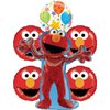 Anagram Elmo Birthday Party Supplies 6pc Balloon Bouquet Decorations