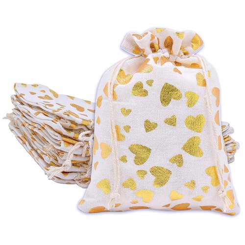 TheDisplayGuys For Your Modern Living 48pk - 4x6 Muslin Pouches with Drawstring - Presents, Party...