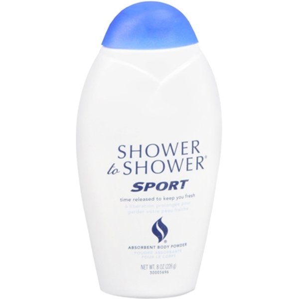 SHOWER TO SHOWER Absorbent Body Powder Sport, 8 OZ, Talc Free - 3 Pack