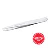 Tweezerman Stainless Steel Slant Tweezer - Eyebrow Tweezers for Women and Men (Platinum Silver)