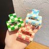 4 Pack Checkered Hair Claw Clips, BetterJonny Square Medium Checker Barrettes Cute Hair Claw Hair Clips Hair Accessories for Thick Thin Hair for Women Girls