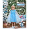 Jeowoqao Princess Dress Up Princess Dress for Girls, Dress up Clothes Little Girl Princess Pretent Play Costume Christmas Birthday Gift for Toddler Girls Age 3-6 Years