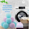 Bienstylife Reusable Laundry Dryer Balls - Eco Friendly Fabric Softener Alternatives Soften and Fluff Laundry Wrinkle Release(Set of 4 Random Color)