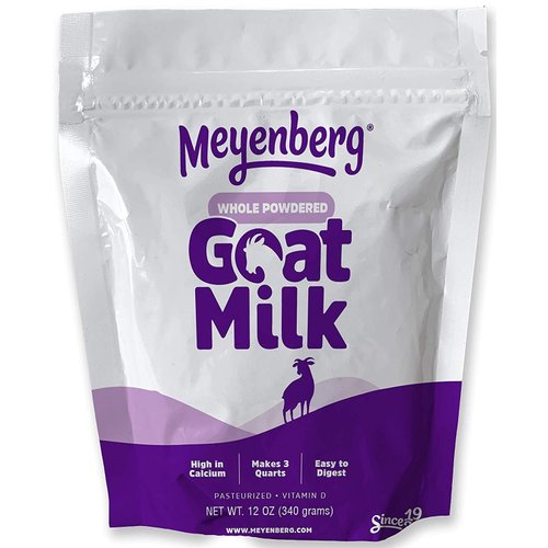 Meyenberg Whole Powdered Goat Milk, Gluten Free, Vitamin D, 12 Oz (Pack of 1)