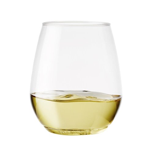 TOSSWARE POP 18oz Tumbler Vino XL SET OF 12, Premium Quality, Recyclable, Unbreakable & Crystal Clear Plastic Wine Glasses, 12 Count (Pack of 1)