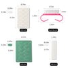 HaimiLiya 100/180/240 Grit Sandpaper Sheets Nail Brush Set, Mini Nail Files, Self-Adhesive Sandpaper Pads for Cuticle Pusher Beveled Head, Handle Grip Nail Brush, Nail Art Pre-polishing(150 pcs)