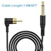 Tattoo Clip Cable, Ancable 6-Feet Gold-plated 90 Degree RCA to 6.35mm Connector Silicone Tattoo Clip Cable Cord Suitable for Tattoo Pen, Rotary Tattoo Machine