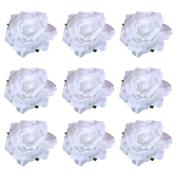 inSowni 16/9/4 Pack Rose Flower Hair Clips Brooch Pins Accessories Barrettes for Women Girls Bride (9PCS S4)