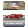 BEZGAR Remote Control Cars - 1:24 Scale Officially Licensed RC Series Lambo Sián FKP 37, Electric Sport Racing Hobby Toy Car Model Vehicle for Boys and Girls Teens and Adults Gift (Red)