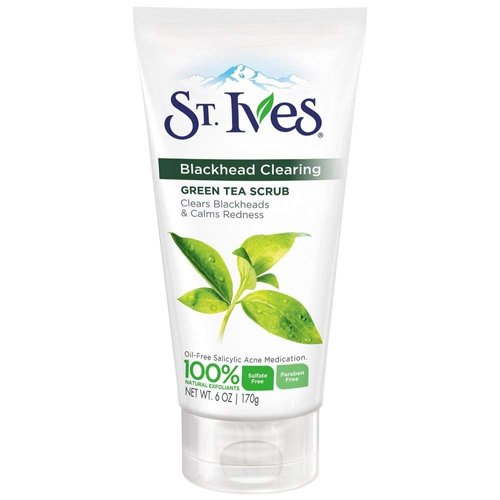 St. Ives Blackhead Clearing Face Scrub Green Tea 6 oz(Pack of 4)