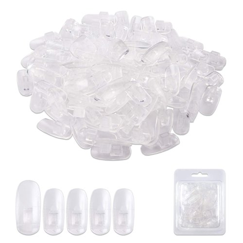 PANA USA Training Practice Tips - False Fake Nail Tips for Nail Manicure DIY Tech Nails Model Art Tools (Clear Tips)