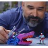 MEGA Construx Masters of the Universe Building Toys Set, Land Shark Attach Vehicle with 179 Pieces, 2 Poseable Micro Action Figures, for Kids