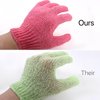 12 Pcs Exfoliating Bath Gloves,Deep Scrubbing Dead Skin Shower Gloves for Beauty Spa Massage Skin Shower Body Scrubber and Suitable for Men,Women