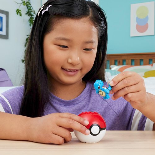 MEGA Pokémon Construction Toy Pokémon Evergreen Squirtle Ball for Kids Ages 6 and Up