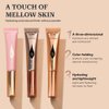 Liquid Contour+Highlighter Blush Stick+Liquid Blush Stick, Smooth Creamy Texture Face Makeup Wand, Multi-use Stick Natural Contour Blush Brighten Cheek Cosmetic (Contour+Blush#01+Highlighter #01)
