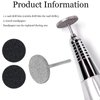 CEDIDJAC Sanding Disc Nail Drill Bits Suitable for Most Electric Nail Drills to Trim Nails Dead Skin Cuticle Bit for Nail Drill Bit Manicure and Remove Dead Skin Cuticles for Nail Salon Foot Care