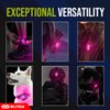 BLITZU Dog Lights for Night Walking Running Gear Running Reflective Gear Stroller Lights Walking Light Night Walking Dog Collar Lights Nighttime Clip on Running Lights for Joggers Clip Pink