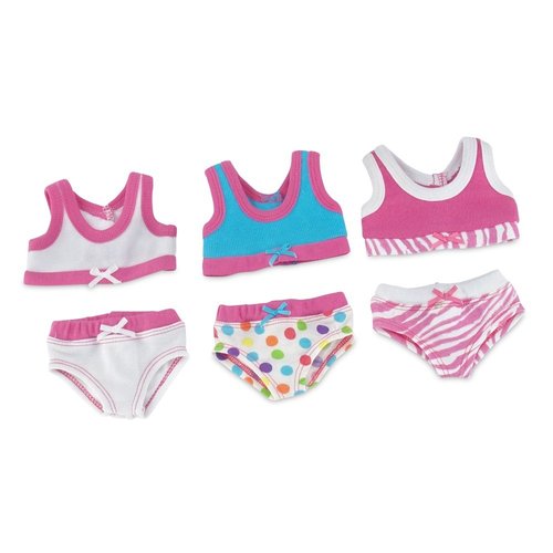 Emily Rose 18 Inch Doll Clothes Colorful 6-Piece 18" Doll Clothes Basics Underwear Set | Compatible with American Girl Dolls