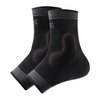 Protle Adjustable Foot Socks, Ankle Brace Compression Support Sleeve with Silicone Gel, Arch Support - Boosts Recovery from Joint Pain, Sprain, Plantar Fasciitis (Black-Medium)
