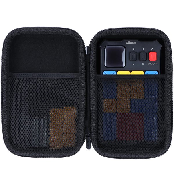 Lebakort Storage Case Compatible with GiiKER Super Slide Puzzle Games Original 500+ Challenges Brain Teaser Puzzle Toys Kids Teens (Black Case)
