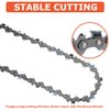 Hipa CS-310 14 Inch Chainsaw Chain For Echo CS-330T CS-300 CS-306 CS-3000 Worx WG305 3/8 LP .050" 52 Drive Links S52 AdvanceCut Chain 91VXL052G Craftsman Poulan Ryobi Homelite 14 Inch Chainsaw 3Pack