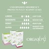 Organyc 100% Certified Organic Cotton Folded Panty Liner, Ultra Thin, Light Flow, 24 Count